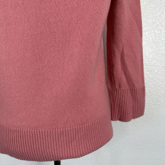 J Crew Wool Cashmere Sweater Women XXS Pink Soft Crew Neck Preppy - Picture 9 of 13